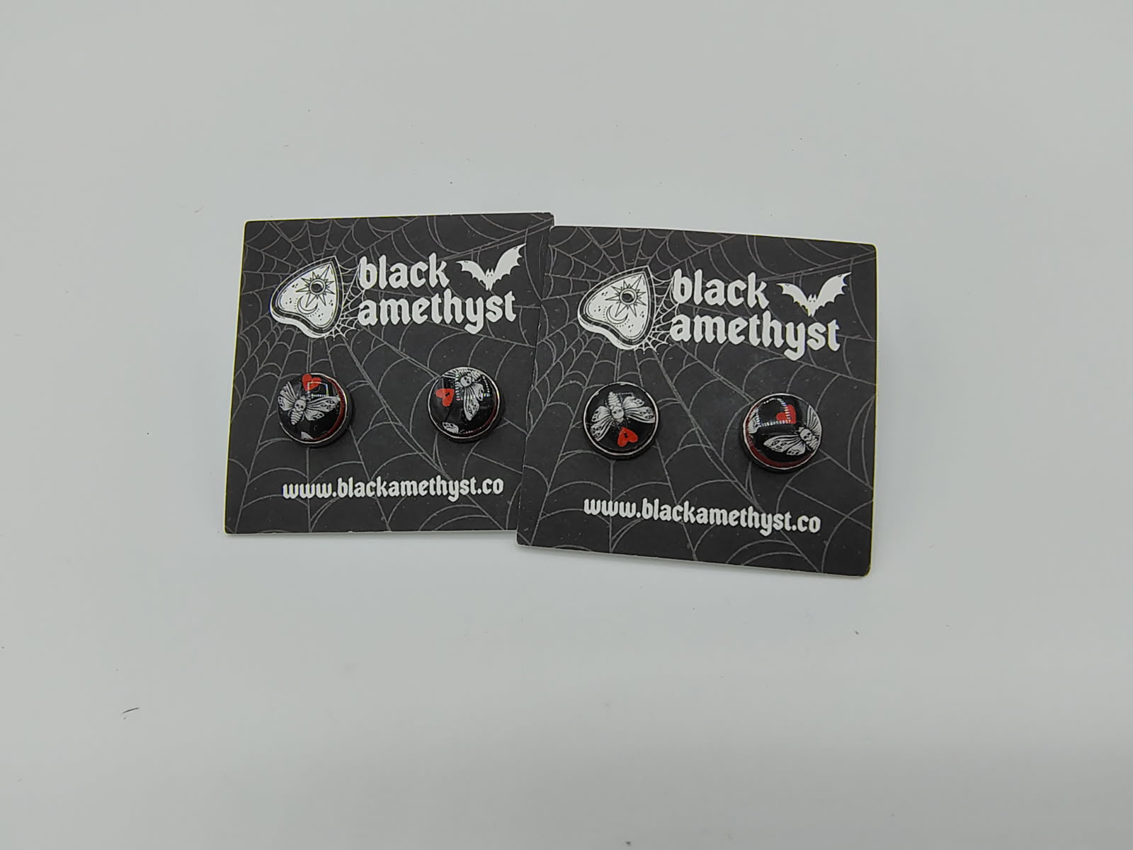 Deathead moth earrings